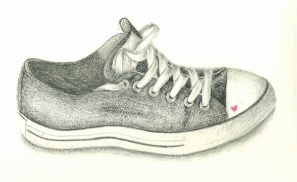 Кеды арт карандашом