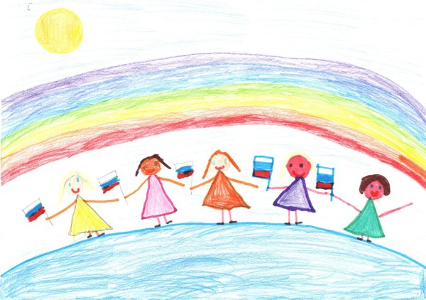 Рисунок на тему Дружба