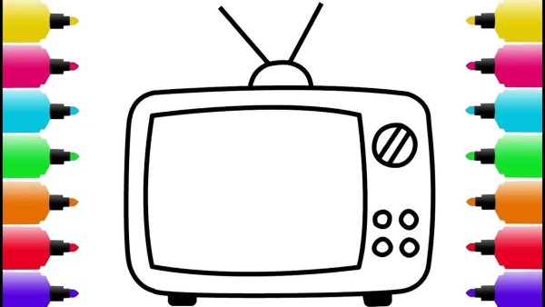 Телевизор рисунок