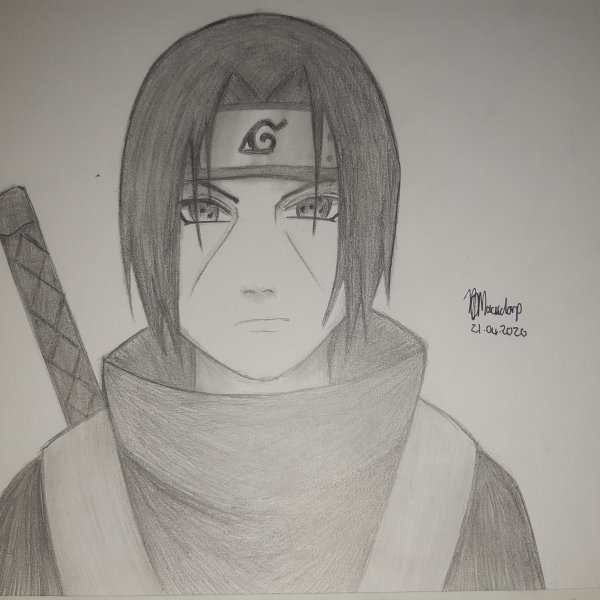 Срисовки аниме Наруто Итачи