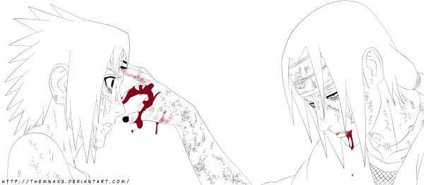 Итачи маленький карандашом