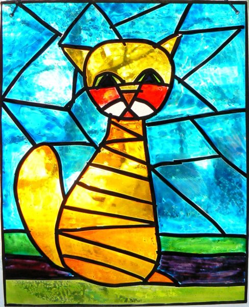 Витражное рисование для детей