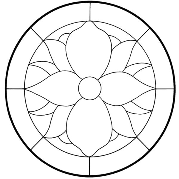 Витраж шаблон