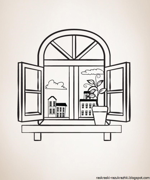 Оконная рама Графика