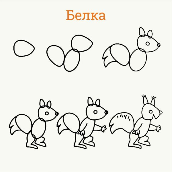 Уроки рисования животных для детей 5-6 лет