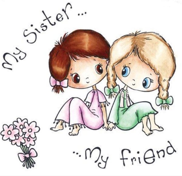Рисунок на др сестре от ребенка