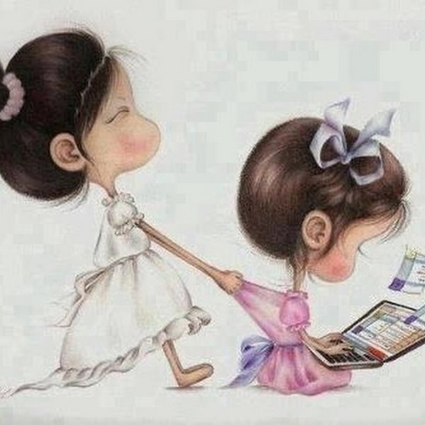 Раскраски для девочек сестры