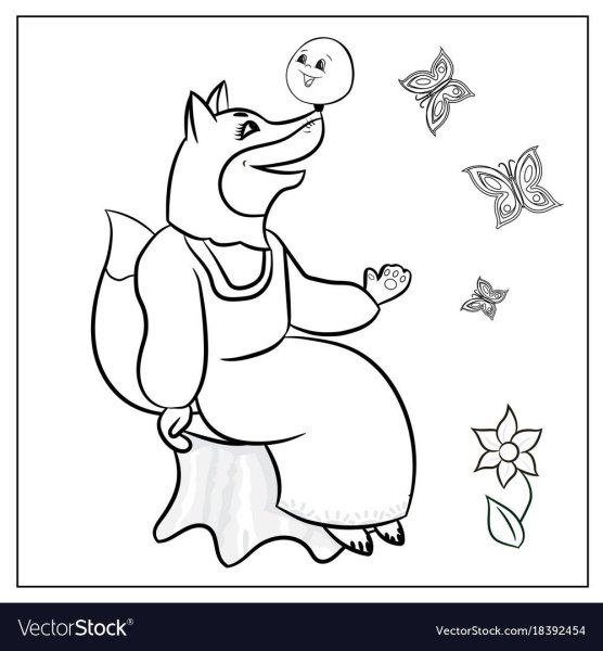 Колобок раскраска для детей