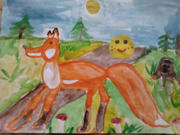 Раскраска "Колобок"