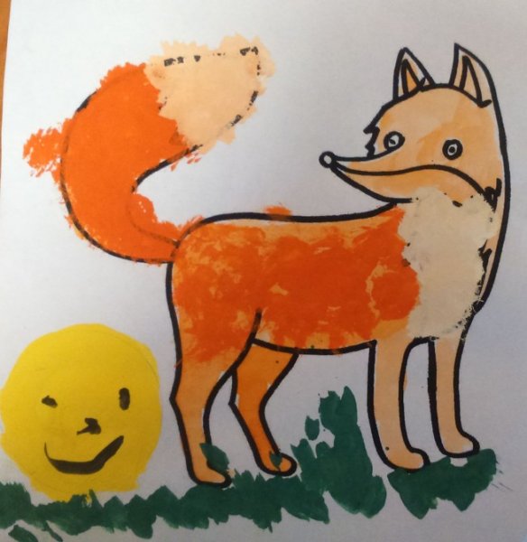 Рисунок по сказке Колобок