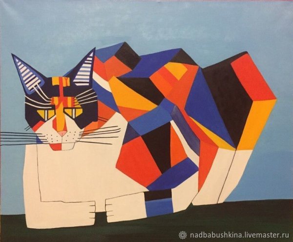 Кубизм Пикассо кот