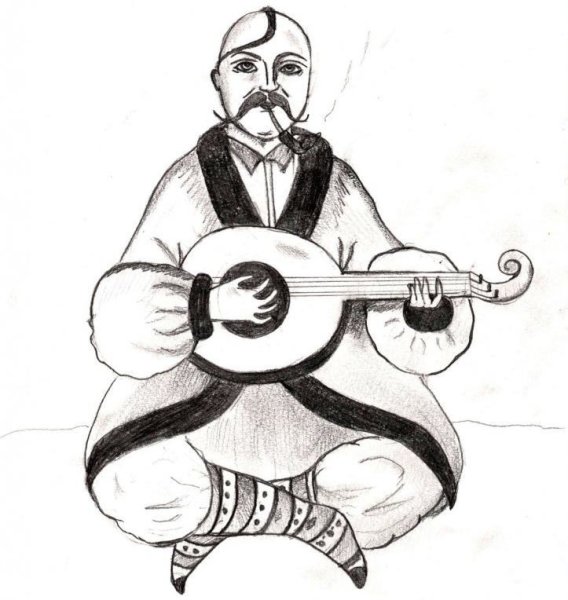 Рисунок на казачью тему