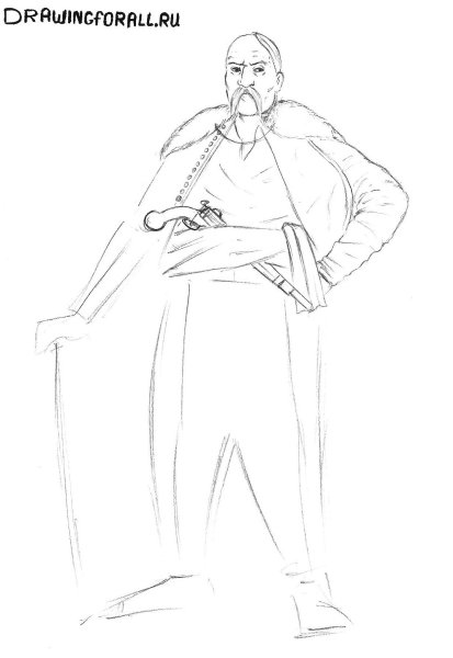 Казак рисунок