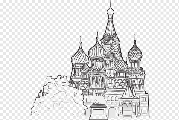 Собор Василия Блаженного контур