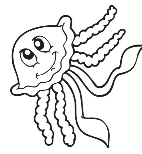 Осьминог раскраска для детей