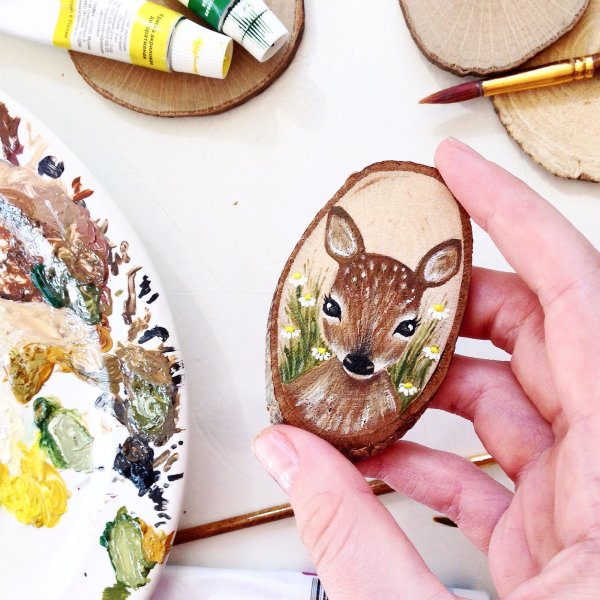 Рисование на спилах