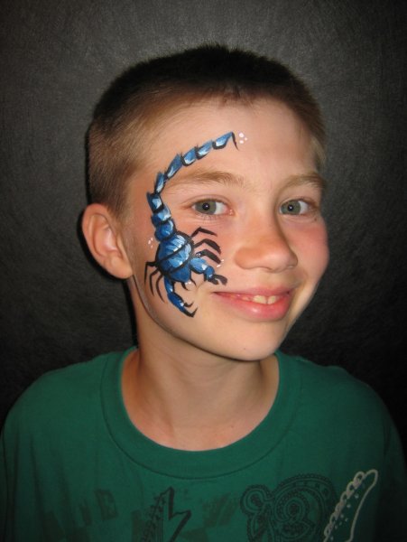 Аквагрим на руке для мальчиков