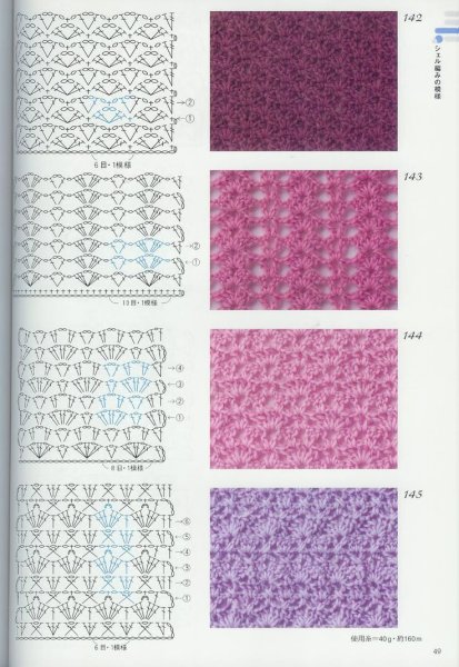 Простая схема вязания крючком шарфа