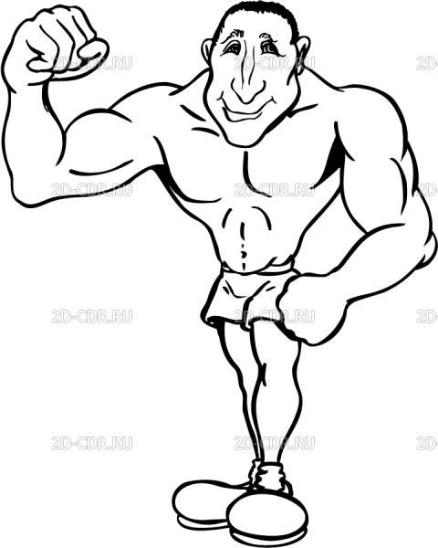 Качок раскраска