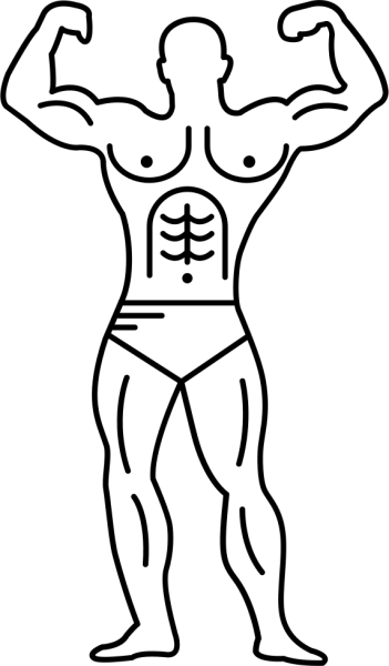 Бодибилдер контур