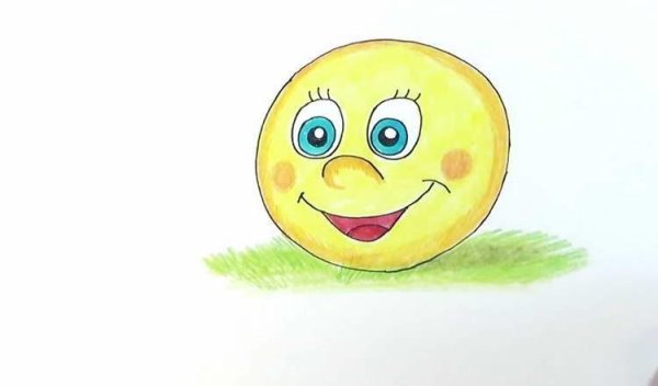 Колобок рисунок для детей