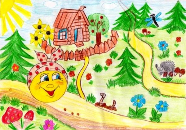 Рисование сказки Колобок