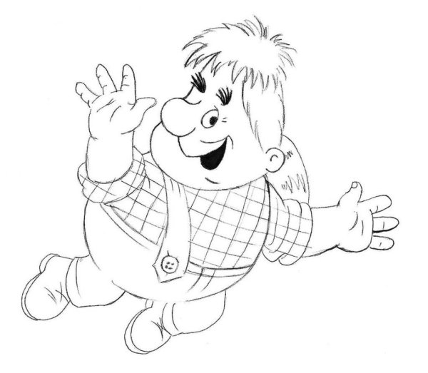 Астрид Линдгрен Карлсон раскраска