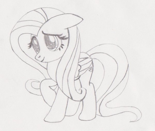 Нарисовать пони Флаттершай