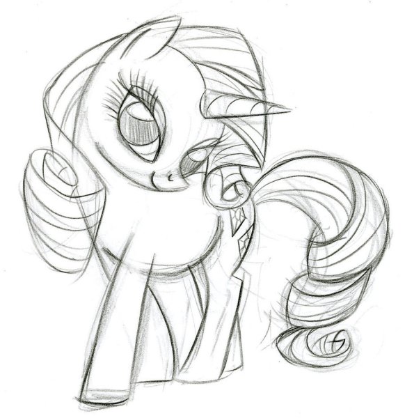 Картинки для срисовки пони