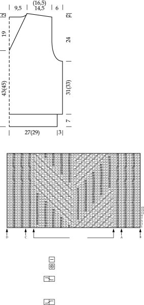 Вязание жилет мужской спицами рельефным узором