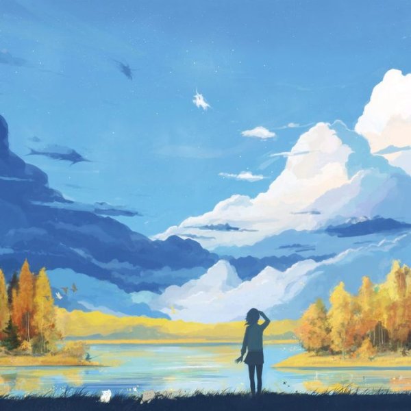 Осенний рисунок карандашом