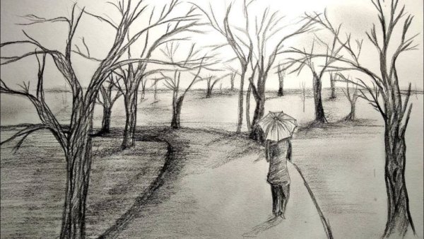 Пейзажи для срисовки