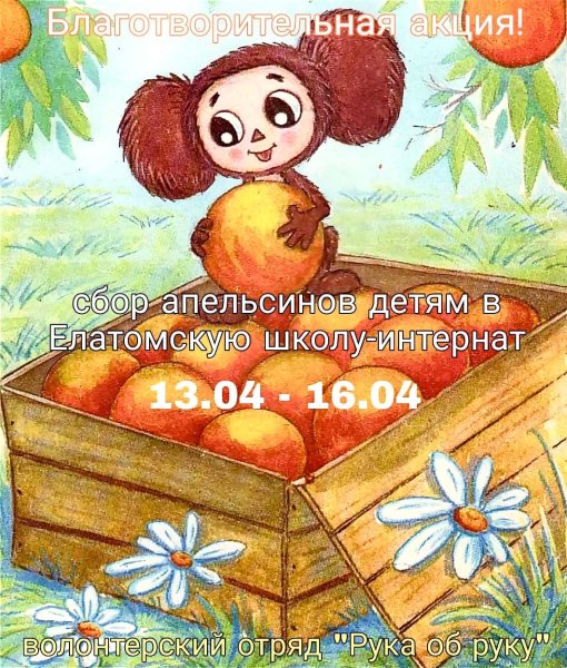 Чебурашка в апельсинах