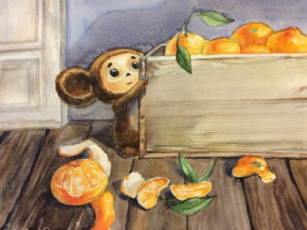 Чебурашка рисунок