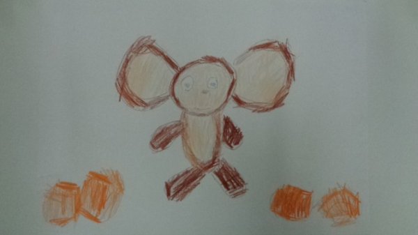 Чебурашка в ящике с апельсинами рисунки