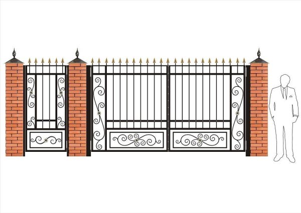 Рисунки на воротах