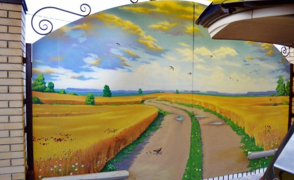 Раскрасить забор на даче