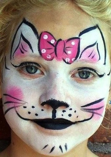 Детский аквагрим кошка