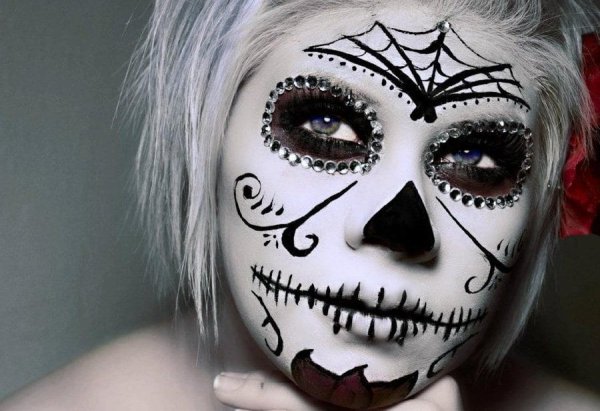 Грим на Хэллоуин для детей легкие