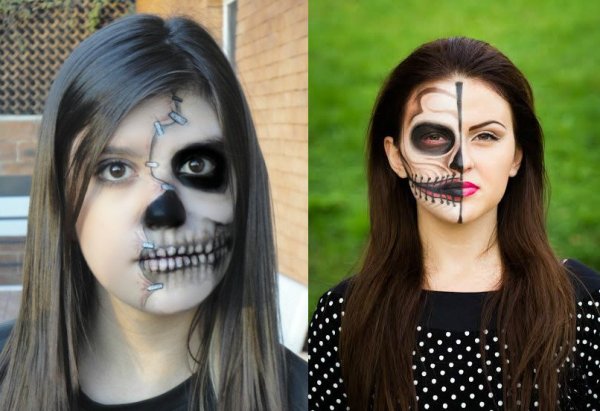 Макияж на Хэллоуин несложный