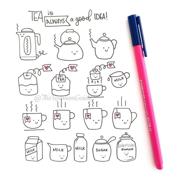 Буллет джорнал Doodles