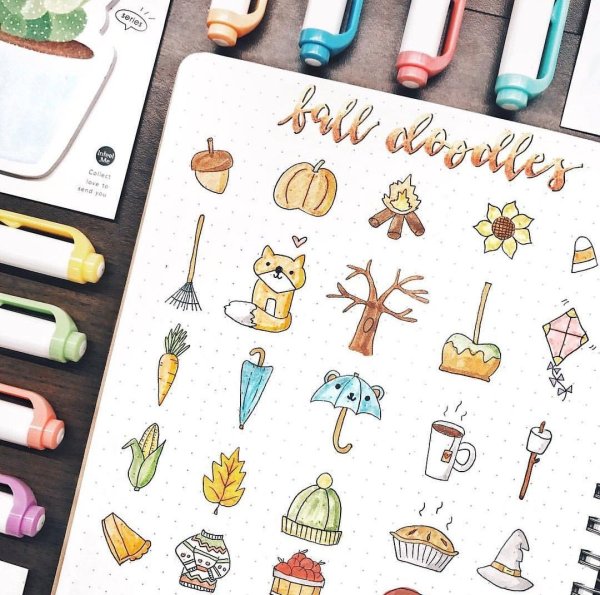 Bullet Journal дудлы