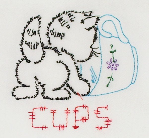 Вышивка простыми швами схемы