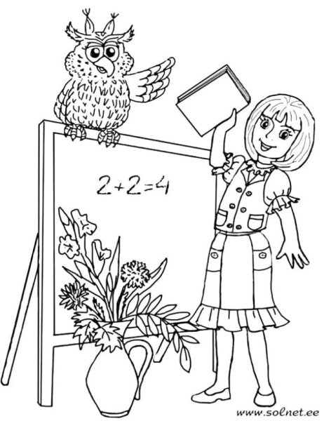 Школьные картинки для раскрашивания