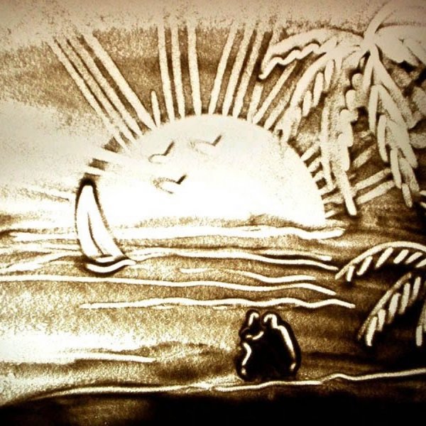 Рисование песком для дошкольников