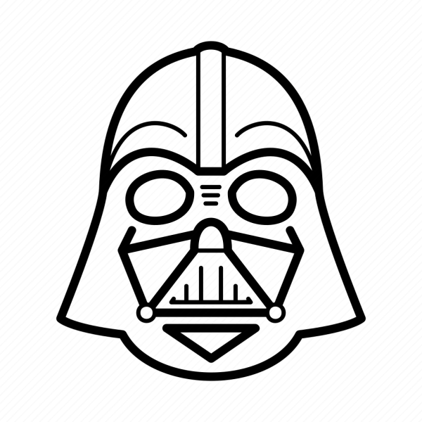 Дарт Вейдер маска контур