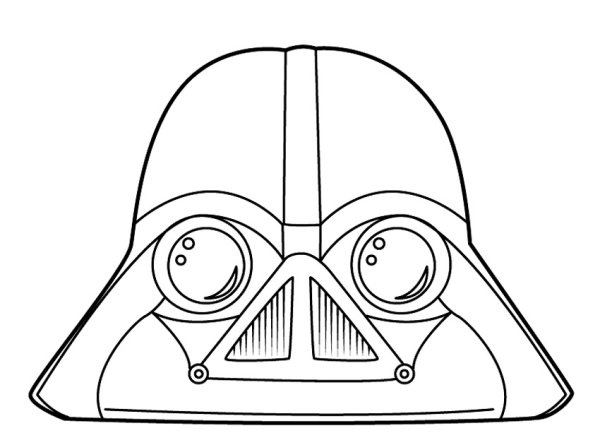 Раскраска Энгри бердз Звездные войны