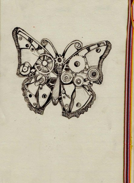 Тату рыбы стимпанк