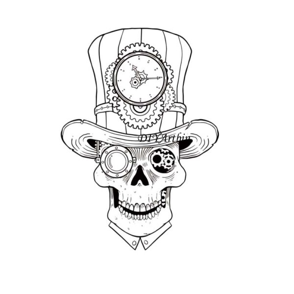 Узоры в стиле стимпанк