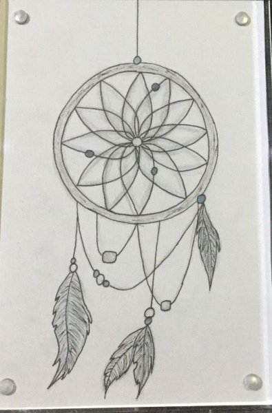 Ловец снов карандашом